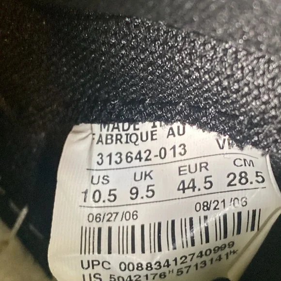 Vintage Nike Air Force 1 Collection white black green 06’ size 10.5